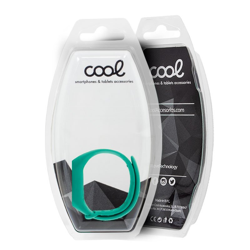 Correa COOL para Xiaomi Mi Band 5 / 6 / 7 / Amazfit Band 5 Liso Mint - Imagen 2