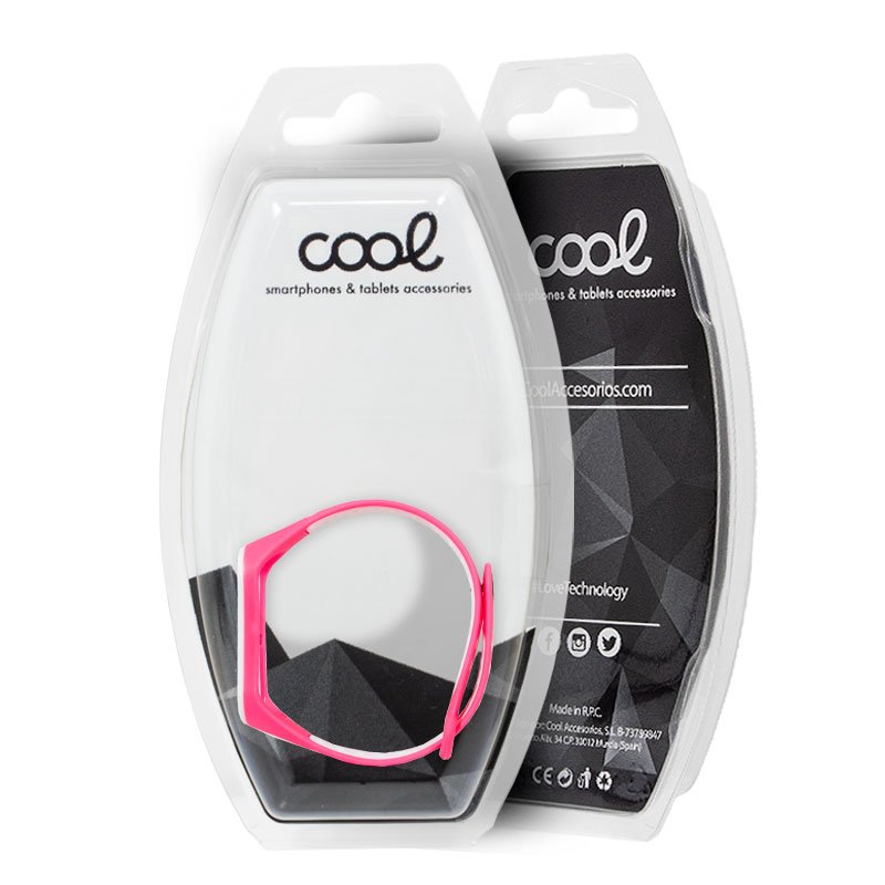 Correa COOL para Xiaomi Mi Band 5 / 6 / 7 / Amazfit Band 5 Sport Fucsia - Imagen 2