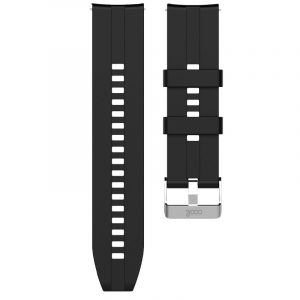 Correa Universal 20mm Amazfit Bip / GTS / Bip Lite / Huawei / Samsung / COOL Goma Negro