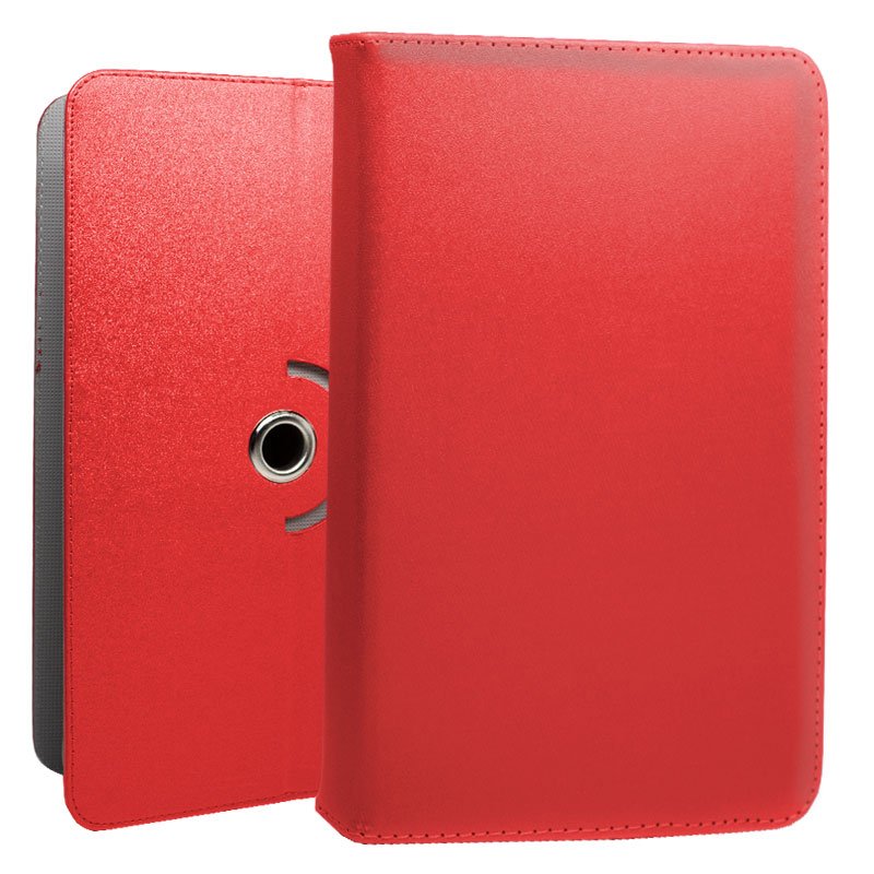 Funda COOL Ebook Tablet 9.7 - 10.5 Pulgadas Polipiel Giratoria Rojo - Imagen 3