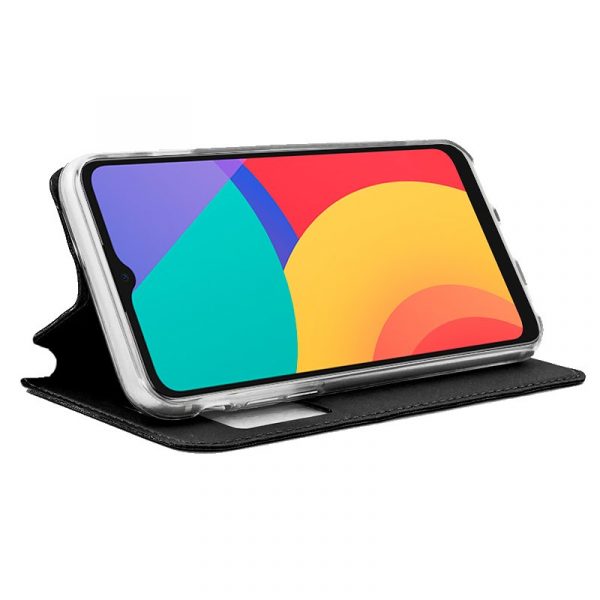 Funda COOL Flip Cover para Alcatel 1S (2021) / 3L (2021) Liso Negro - Imagen 2
