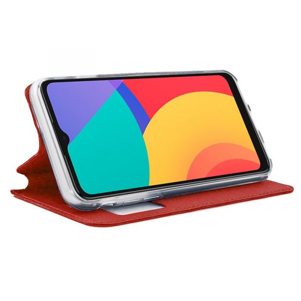 Funda COOL Flip Cover para Alcatel 1S (2021) / 3L (2021) Liso Rojo - Imagen 2