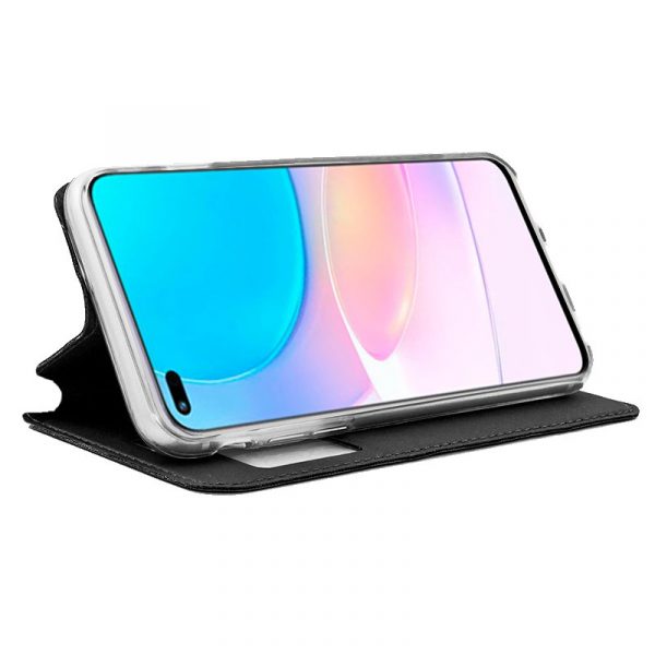 Funda COOL Flip Cover para Huawei Honor 50 Lite / Nova 8i Liso Negro - Imagen 2