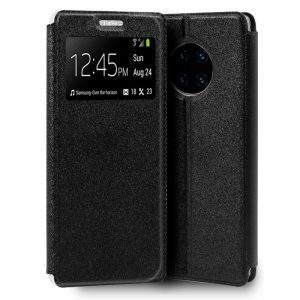 Funda COOL Flip Cover para Huawei Mate 30 Pro Liso Negro
