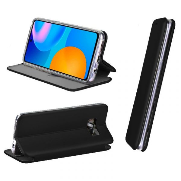 Funda COOL Flip Cover para Huawei P Smart 2021 Elegance Negro - Imagen 2