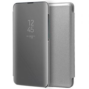 Funda COOL Flip Cover para Huawei P30 Clear View Plata