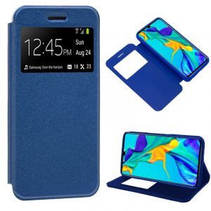 Funda COOL Flip Cover para Huawei P30 Liso Azul