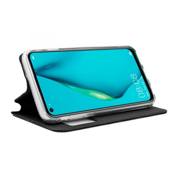 Funda COOL Flip Cover para Huawei P40 Lite Liso Negro - Imagen 2