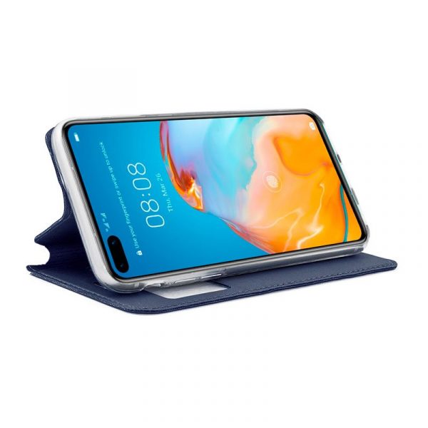 Funda COOL Flip Cover para Huawei P40 Pro Liso Azul - Imagen 2