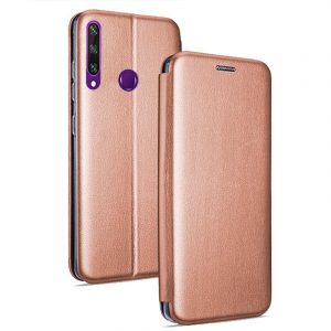 Funda COOL Flip Cover para Huawei Y6p Elegance Rose Gold