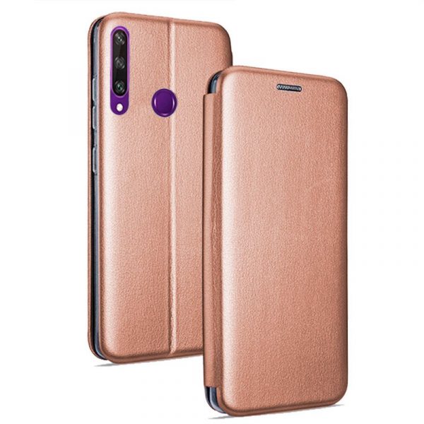 Funda COOL Flip Cover para Huawei Y6p Elegance Rose Gold