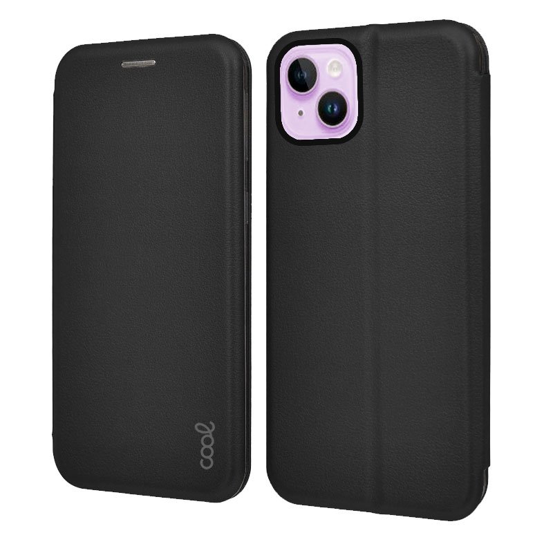 Funda COOL Flip Cover para iPhone 14 Elegance Negro - Imagen 2