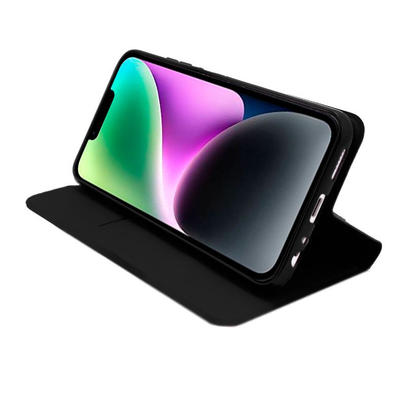 Funda COOL Flip Cover para iPhone 14 Elegance Negro - Imagen 3
