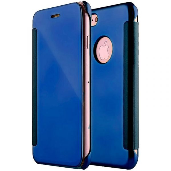 Funda COOL Flip Cover para iPhone 7 / 8 / SE (2020) / SE (2022) Clear View Azul