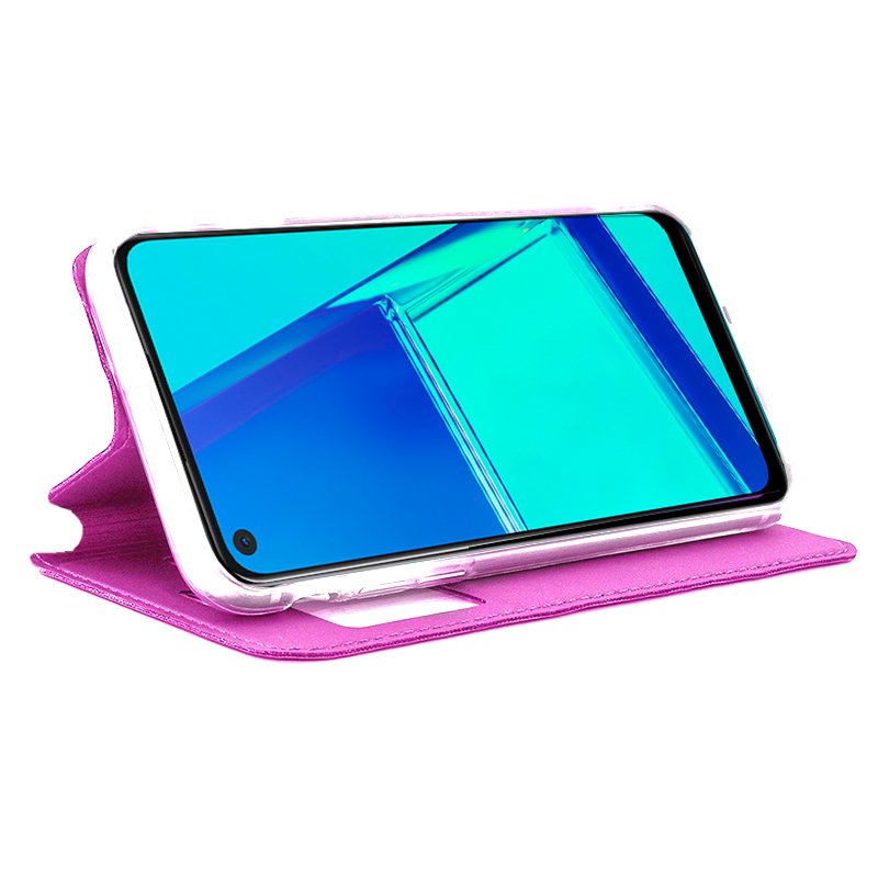 Funda COOL Flip Cover para Oppo A52 / A72 / A92 Liso Rosa - Imagen 2
