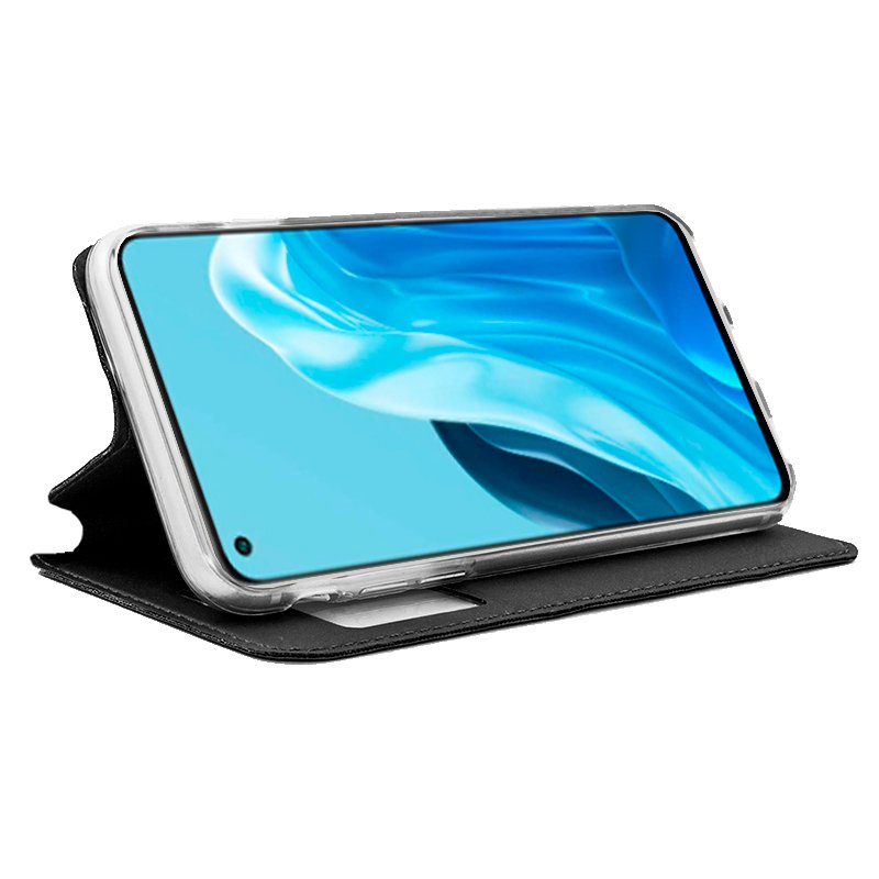 Funda COOL Flip Cover para Oppo Find X5 Lite Liso Negro - Imagen 2