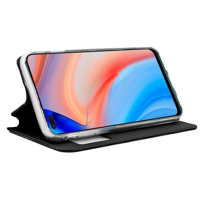 Funda COOL Flip Cover para Oppo Reno 4 Pro Liso Negro - Imagen 2