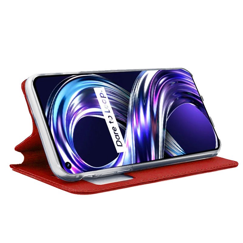 Funda COOL Flip Cover para Realme 8i / Narzo 50 Liso Rojo - Imagen 2