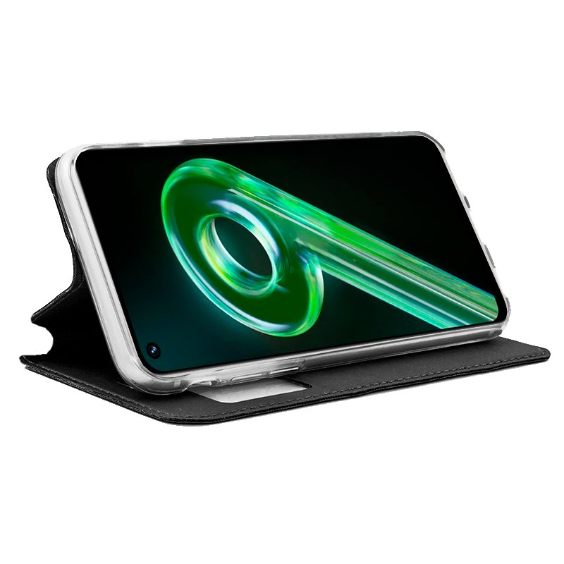 Funda COOL Flip Cover para Realme 9 5G / 9 Pro Liso Negro - Imagen 2