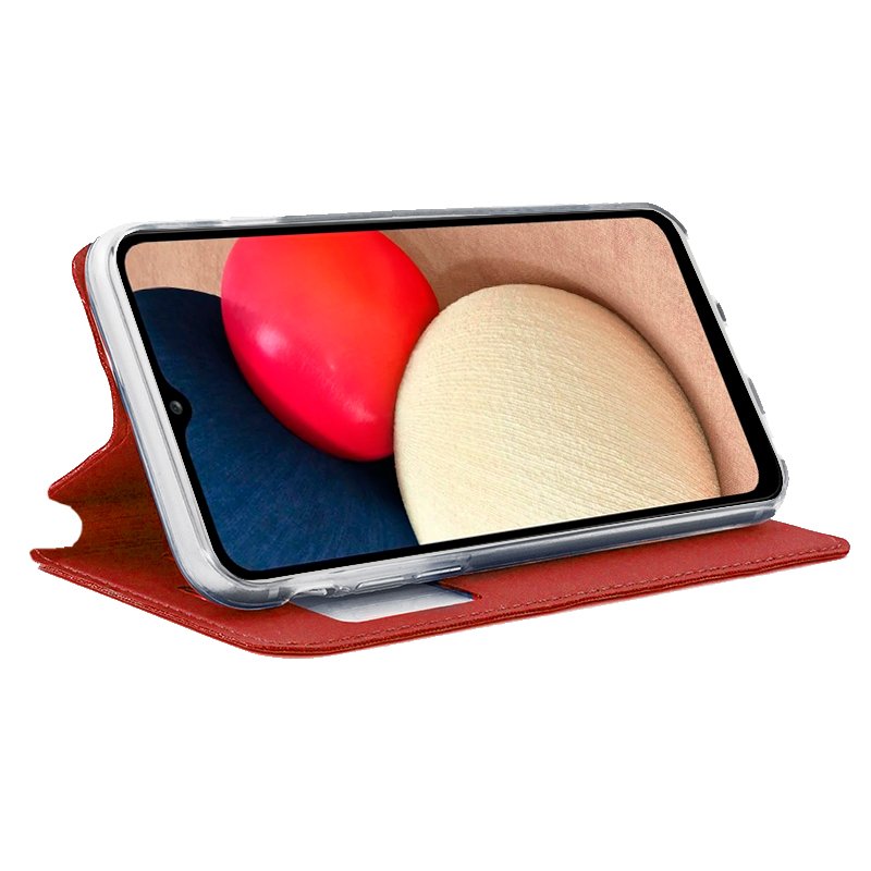 Funda COOL Flip Cover para Samsung A025 Galaxy A02s Liso Rojo - Imagen 2