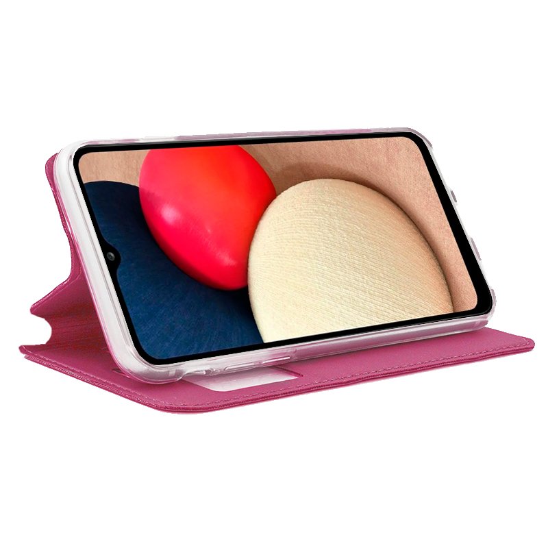 Funda COOL Flip Cover para Samsung A025 Galaxy A02s Liso Rosa - Imagen 2