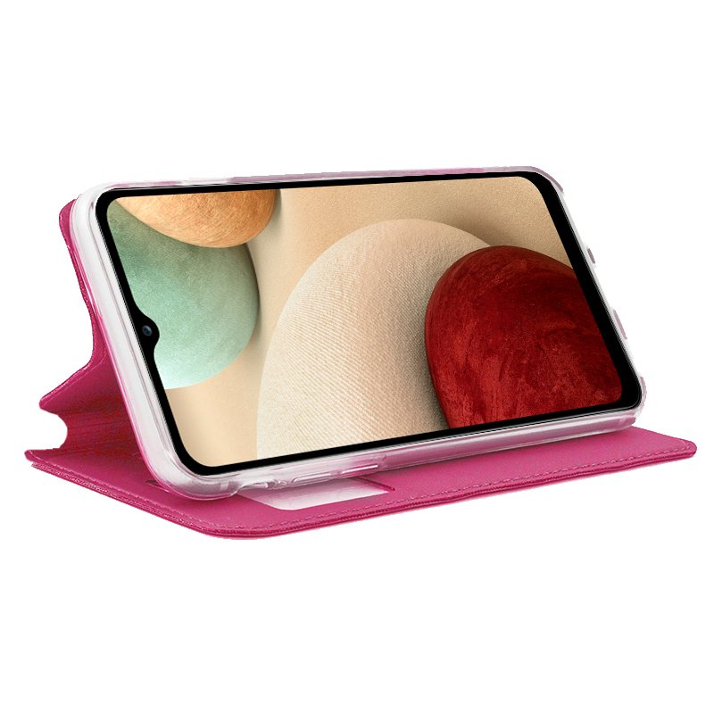 Funda COOL Flip Cover para Samsung A125 Galaxy A12 / M12 Liso Rosa - Imagen 2
