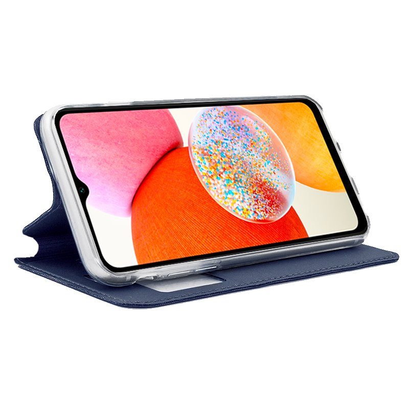 Funda COOL Flip Cover para Samsung A145 Galaxy A14 / A14 5G Liso Azul - Imagen 2