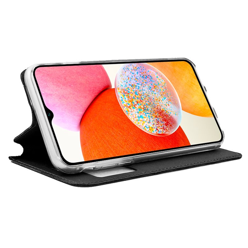 Funda COOL Flip Cover para Samsung A145 Galaxy A14 / A14 5G Liso Negro - Imagen 2