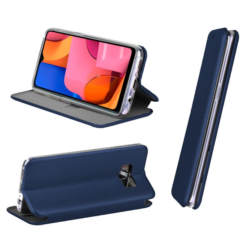 Funda COOL Flip Cover para Samsung A207 Galaxy A20s Elegance Marino - Imagen 2