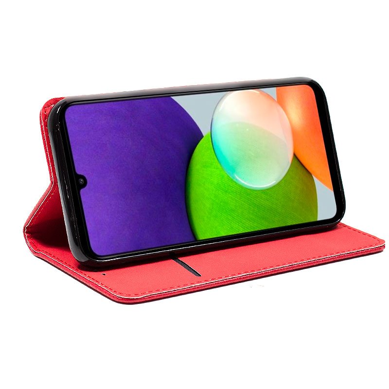 Funda COOL Flip Cover para Samsung A225 Galaxy A22 4G Liso Rojo - Imagen 2