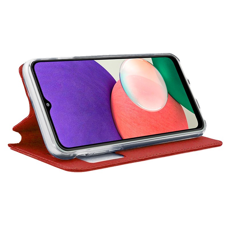 Funda COOL Flip Cover para Samsung A226 Galaxy A22 5G Liso Rojo - Imagen 2