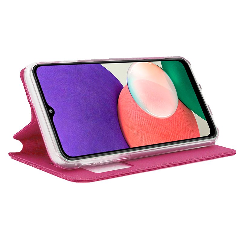 Funda COOL Flip Cover para Samsung A226 Galaxy A22 5G Liso Rosa - Imagen 2