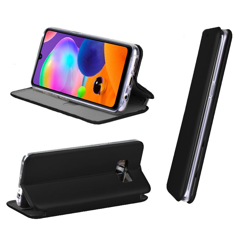 Funda COOL Flip Cover para Samsung A315 Galaxy A31 Elegance Negro - Imagen 2