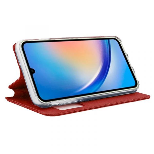 Funda COOL Flip Cover para Samsung A346 Galaxy A34 5G Liso Rojo - Imagen 2