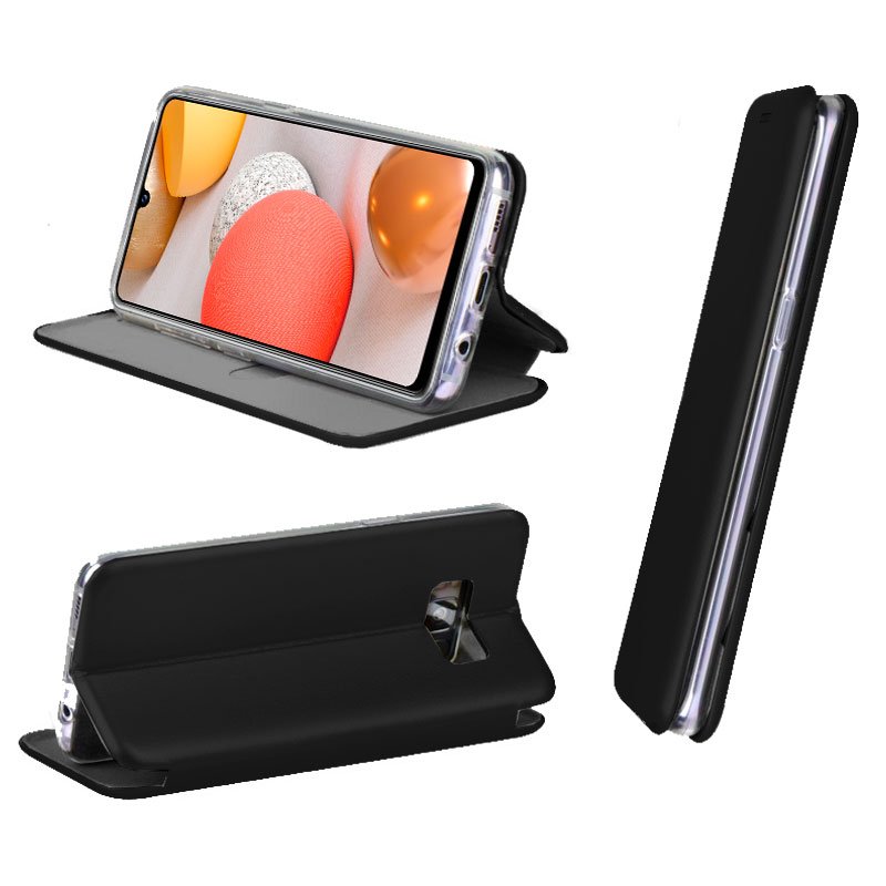Funda COOL Flip Cover para Samsung A426 Galaxy A42 5G Elegance Negro - Imagen 2