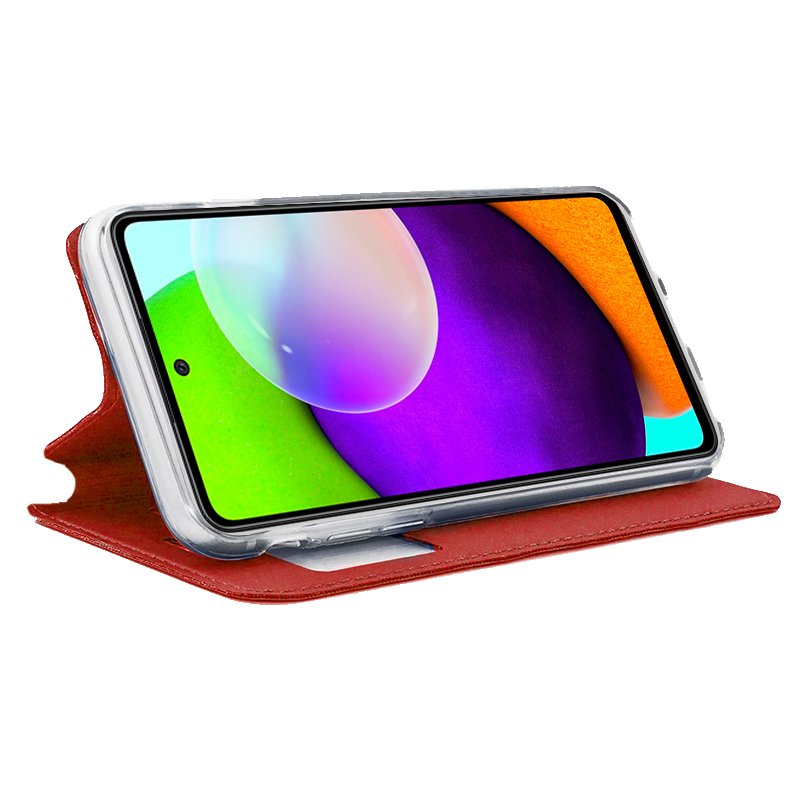 Funda COOL Flip Cover para Samsung A525 Galaxy A52 / A52 5G / A52s 5G Liso Rojo - Imagen 2