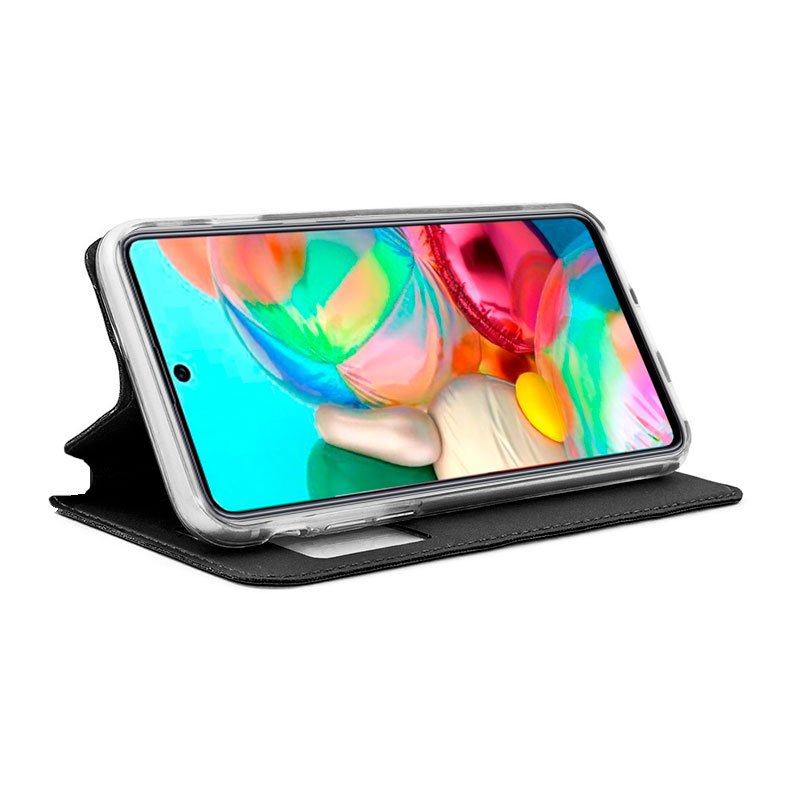 Funda COOL Flip Cover para Samsung A715 Galaxy A71 Liso Negro - Imagen 2