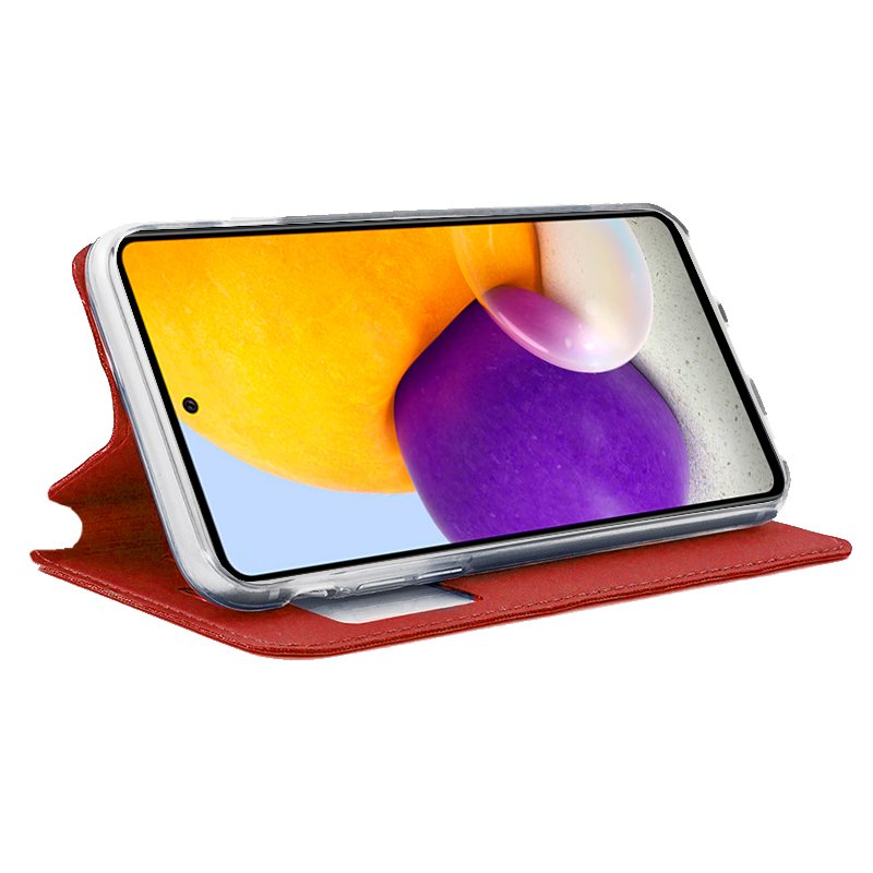 Funda COOL Flip Cover para Samsung A725 Galaxy A72 Liso Rojo - Imagen 2