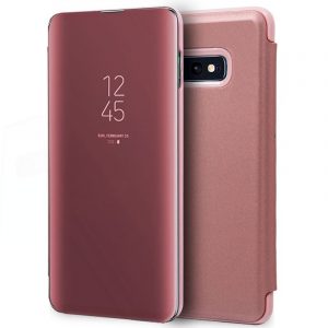 Funda COOL Flip Cover para Samsung G970 Galaxy S10e Clear View Rosa