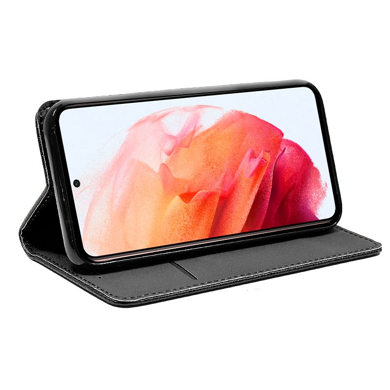 Funda COOL Flip Cover para Samsung G990 Galaxy S21 Liso Negro - Imagen 2