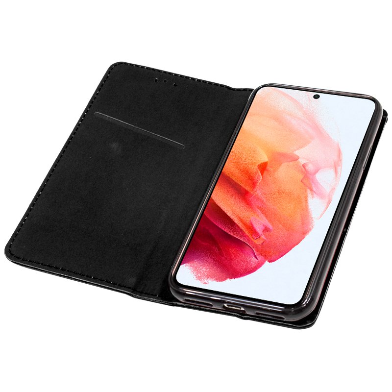 Funda COOL Flip Cover para Samsung G990 Galaxy S21 Liso Negro - Imagen 3