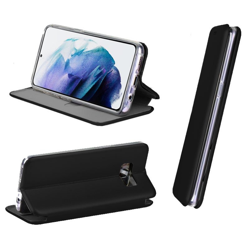 Funda COOL Flip Cover para Samsung G996 Galaxy S21 Plus Elegance Negro - Imagen 2