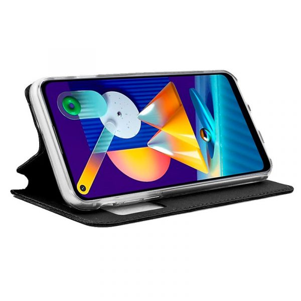 Funda COOL Flip Cover para Samsung M115 Galaxy M11 / A11 Liso Negro - Imagen 2