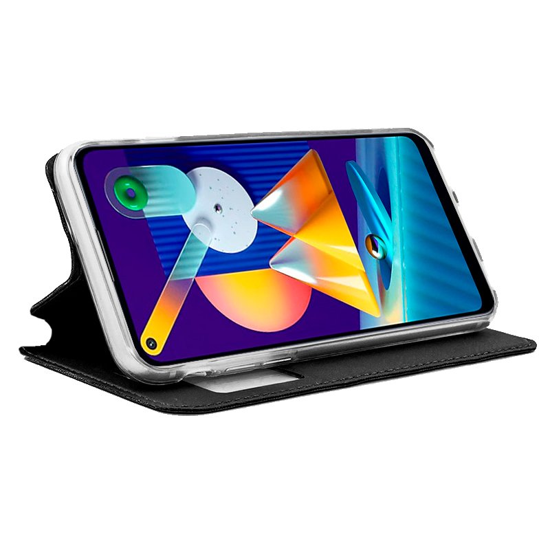 Funda COOL Flip Cover para Samsung M115 Galaxy M11 / A11 Liso Negro - Imagen 2