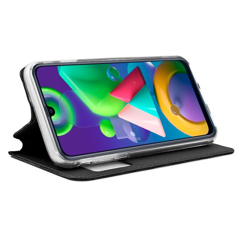 Funda COOL Flip Cover para Samsung M215 Galaxy M21 Liso Negro - Imagen 2