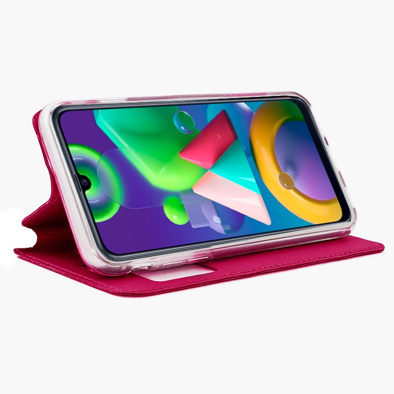 Funda COOL Flip Cover para Samsung M215 Galaxy M21 Liso Rosa - Imagen 2