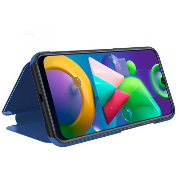 Funda COOL Flip Cover para Samsung M215 Galaxy M21 / M31 Clear View Azul - Imagen 2