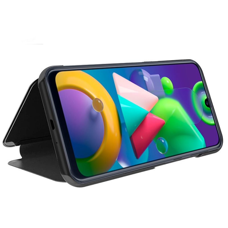 Funda COOL Flip Cover para Samsung M215 Galaxy M21 / M31 Clear View Negro - Imagen 2