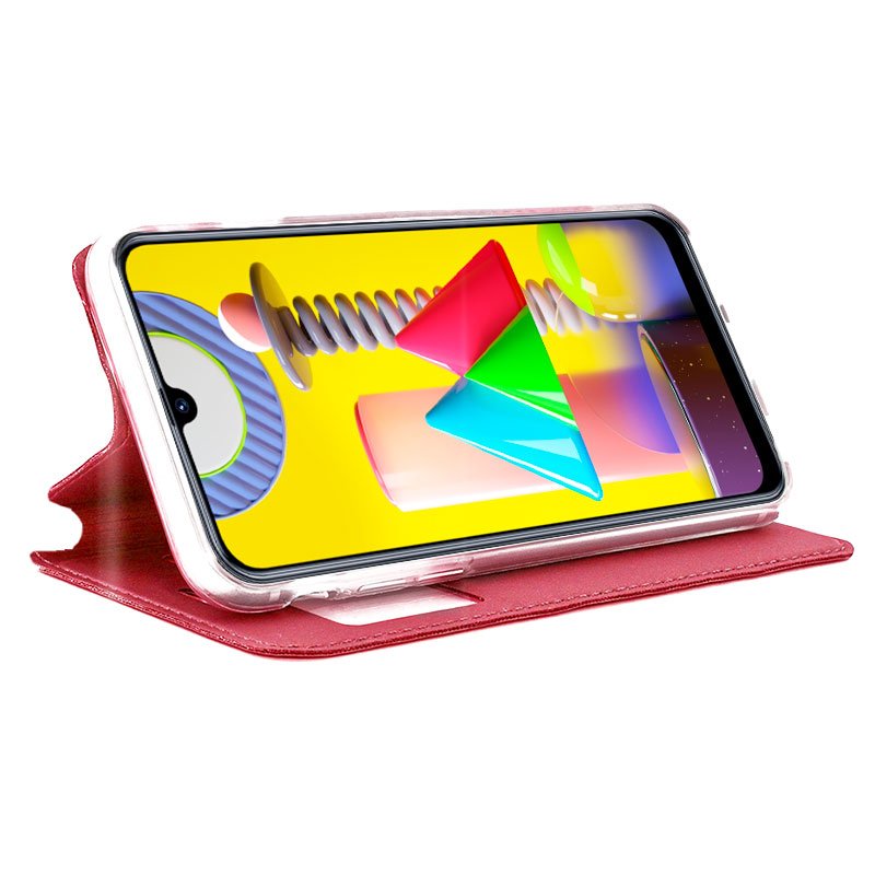 Funda COOL Flip Cover para Samsung M315 Galaxy M31 Liso Rojo - Imagen 2