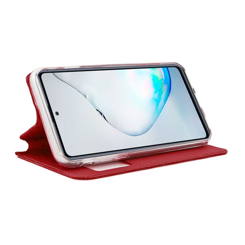 Funda COOL Flip Cover para Samsung N770 Galaxy Note 10 Lite Liso Rojo - Imagen 2